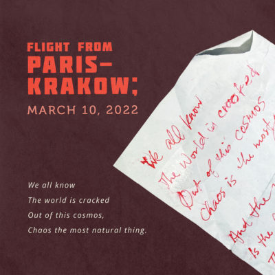 Paris to Krakow - a Lament1